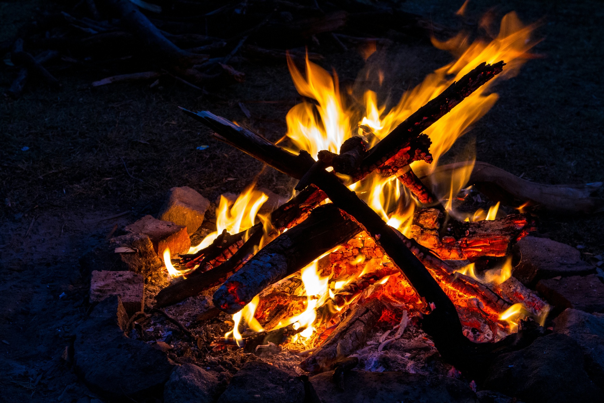 Create easy food on a campfire